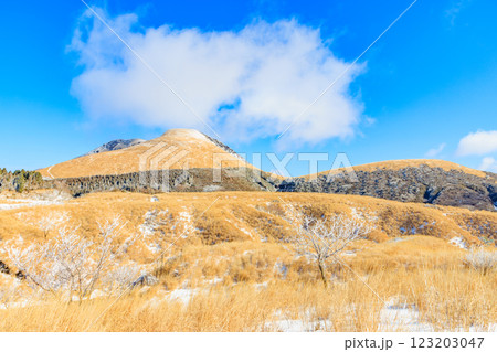 冬の杵島岳　熊本県阿蘇市 123203047