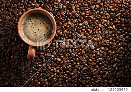 Coffee in a cup Coffee in a cup 123203486