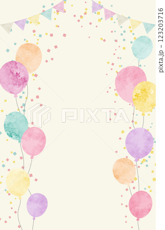 水彩のお祝いイラスト背景 123203716