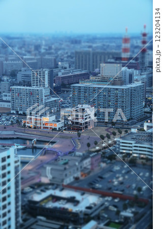 千葉ポートタワーから見た千葉市中央区の風景 123204134