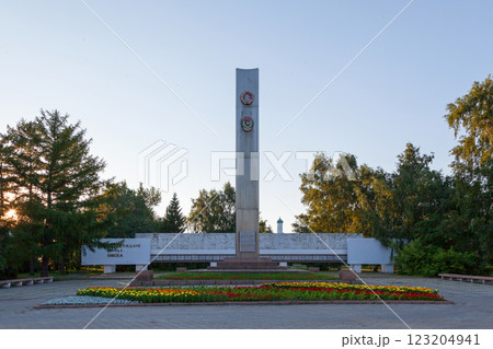Stela in honor of awarding orders of Omsk region 123204941