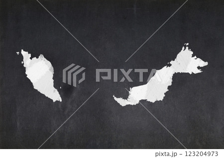 Map of Malaysia drawn on a blackboard Map of Malaysia drawn on a blackboard 123204973