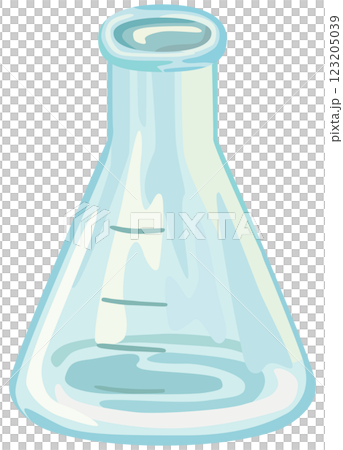Erlenmeyer flask illustration laboratory equipment vector material Erlenmeyer flask illustration laboratory equipment vector material 123205039