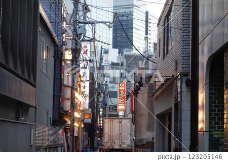東京神田鍛冶屋町の飲み屋街 123205146