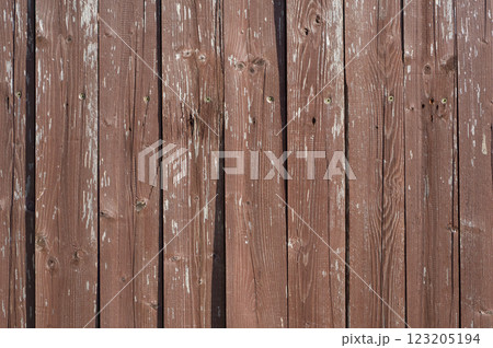 Close-up view of a wooden fence. Background for various uses. 123205194