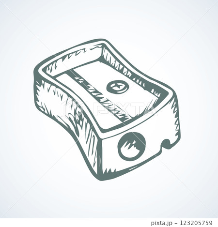 Pencil sharpener. Vector drawing Pencil sharpener. Vector drawing 123205759