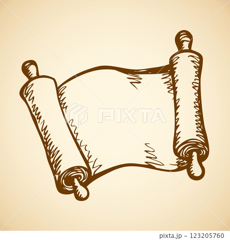 Scroll. Vector drawing Scroll. Vector drawing 123205760