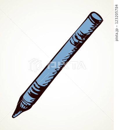 Crayon. Vector drawing icon sign Crayon. Vector drawing icon sign 123205784