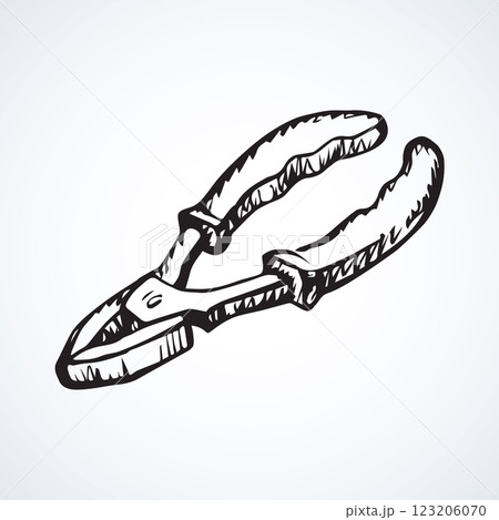 Pliers. Vector drawing 123206070