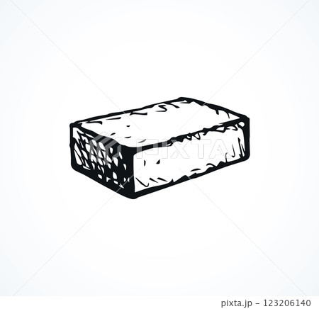 Brick. Vector drawing 123206140