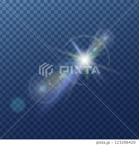 輝く光源のイラスト素材 輝く光源のイラスト素材 123206420