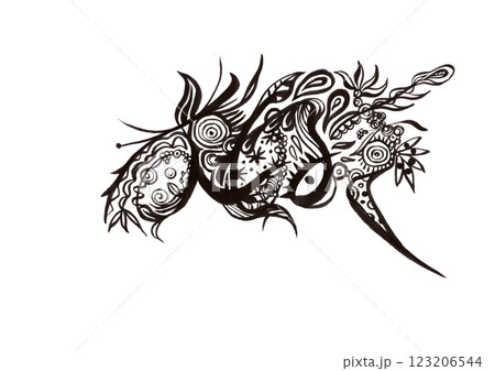 eye・アイ・目（自由、抽象、個性、混沌）ビジュアルアート 123206544