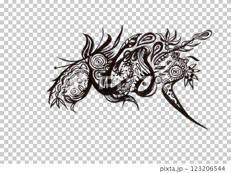 eye・アイ・目（自由、抽象、個性、混沌）ビジュアルアート 123206544