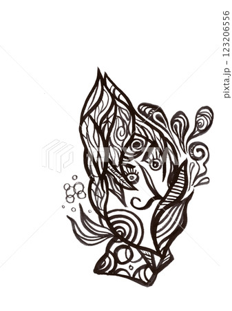 eye・アイ・目（自由、抽象、個性、混沌）ビジュアルアート 123206556