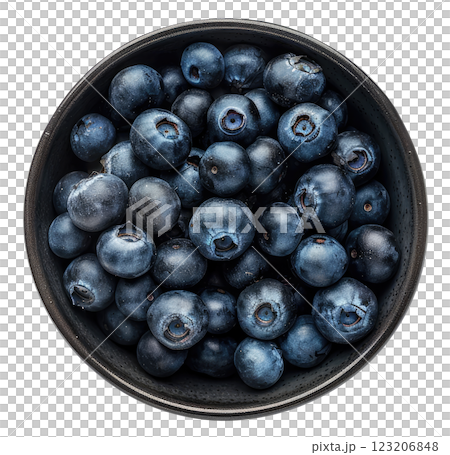 Bowl with Blueberries 123206848