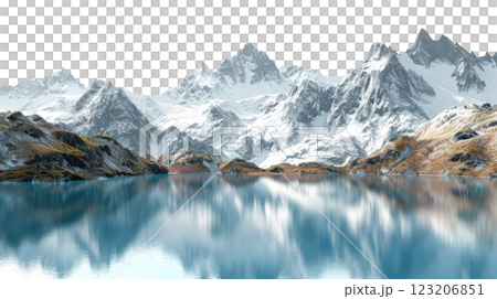 Lake in Mountains 123206851