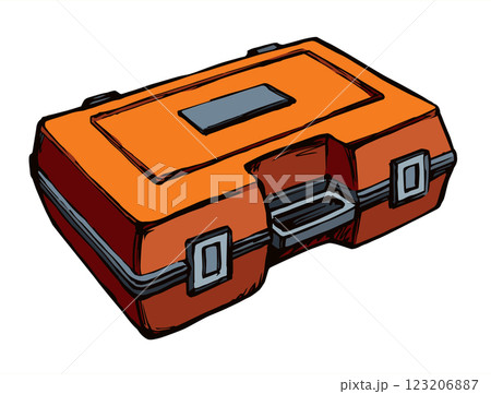 Suitcase for tools. Vector drawing 123206887