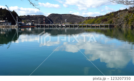落合ダム 岐阜県中津川市 123207350