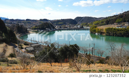 落合ダム 岐阜県中津川市 123207352