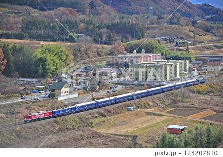 上越線　後閑－上牧　JR東日本　EF81-95（田端）＋24系（尾久）＋EF64-38（高崎） 123207810