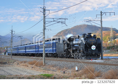 上越線　後閑－沼田　JR東日本　D51-498+12系（高崎）　SLググッとぐんまファイナルみなかみ 123207820