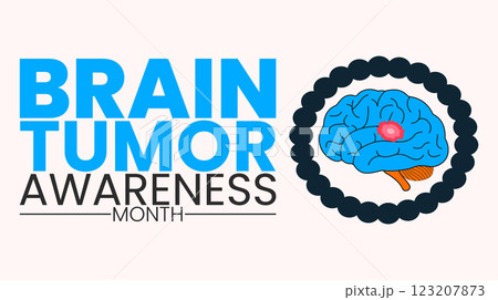 Brain Tumor Awareness Month Banner  Support Brain Cancer Awareness 123207873