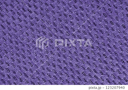 Close up sturcture, texture of purple jacquard fabric with diagonal rough weave background 123207940
