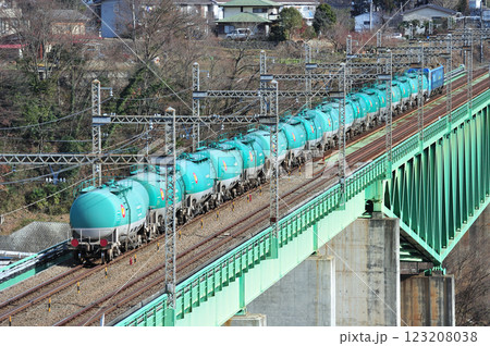 中央本線　鳥沢－猿橋　JR貨物　タキ1000 123208038