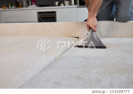 Professional Upholstery Cleaning Services for a Modern Interior Space Enhancing Home Aesthetics 123209777