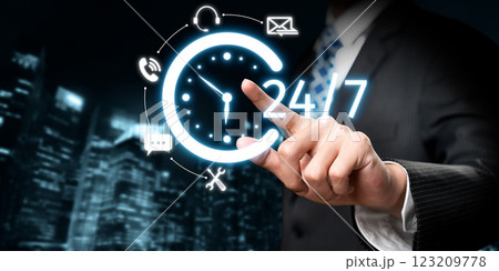 Customer support working 24 hours for customer EIDE care Customer support working 24 hours for customer EIDE care 123209778