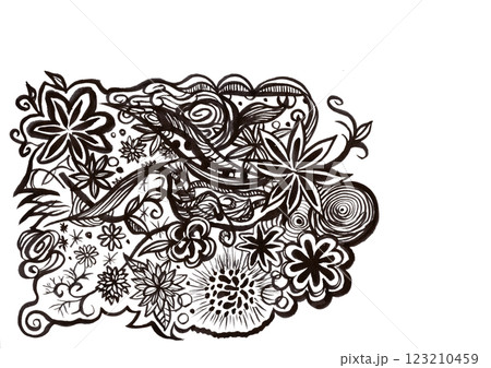 花、植物など（素材・イラスト・ビジュアルアート含む） 123210459