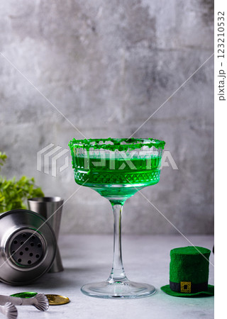 Green cocktail for St. Patrick day Green cocktail for St. Patrick day 123210532