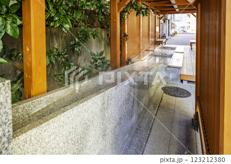 湯田温泉　湯の香通り　足湯　山口県山口市 123212380