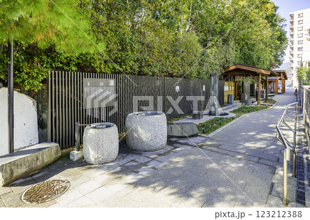 湯田温泉　湯の香通り　手湯　山口県山口市 123212388