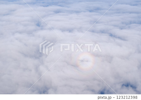 飛行機から見たブロッケン現象の風景 飛行機から見たブロッケン現象の風景 123212398