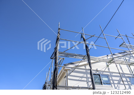 戸建て家屋の外壁修繕工事 屋根 戸建て家屋の外壁修繕工事 屋根 123212490