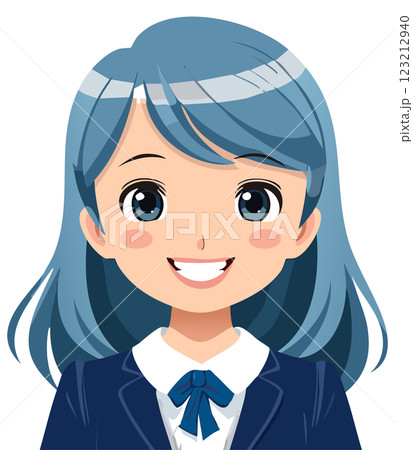 笑顔の女子高生 笑顔の女子高生 123212940