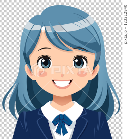 笑顔の女子高生 笑顔の女子高生 123212940