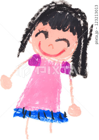 子供が描いた女の子 123213013
