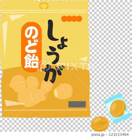 Bag of ginger lozenges 123213464