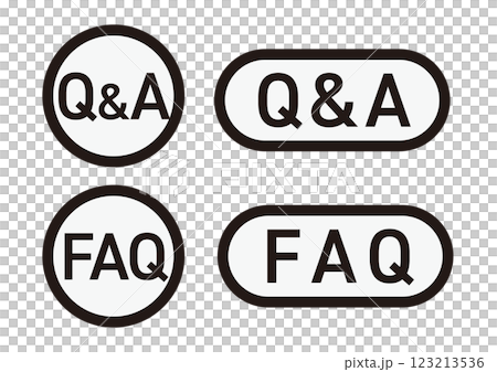 Simple flat Q&A icon Simple flat Q&A icon 123213536