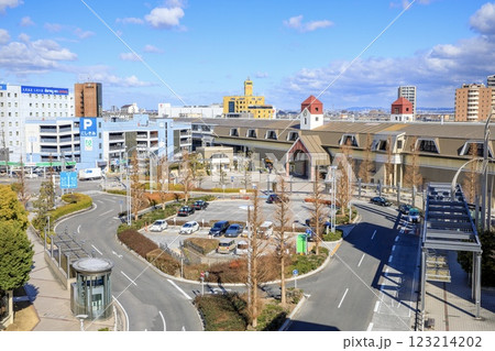 安城市、三河安城駅前の風景 123214202