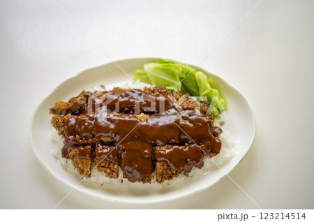 兵庫県加古川名物箸で食べるかつめし 兵庫県加古川名物箸で食べるかつめし 123214514