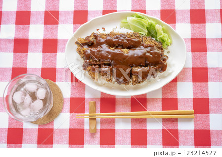 兵庫県加古川名物箸で食べるかつめし 兵庫県加古川名物箸で食べるかつめし 123214527