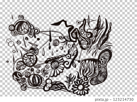 無題（自由、抽象、混亂、個性）視覺藝術 123214730