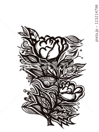 無題（自由・抽象・混沌・個性）ビジュアルアート 123214796