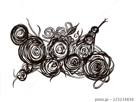 無題（自由・抽象・混沌・個性）ビジュアルアート 123214839