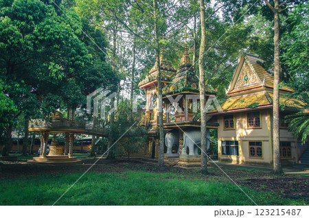 The temple at Wat Suanmamuang, Chanthaburi, Thailand 123215487