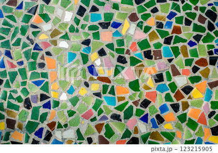 Colorful mosaic tile pattern design close-up. Colorful mosaic tile pattern design close-up. 123215905