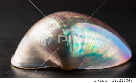 美しい虹色の螺鈿貝殻3 123216045